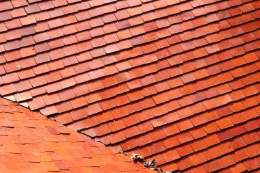 Arka plan bir çatı kiremitleri