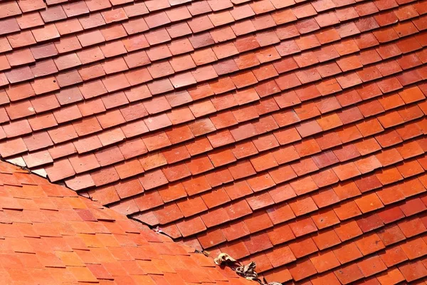 Um telhado azulejos fundo — Fotografia de Stock