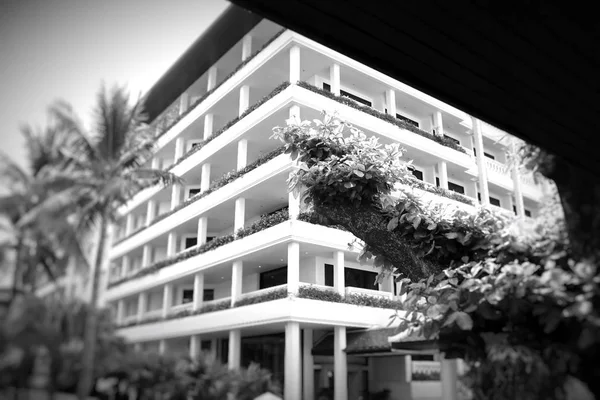 Edifício borrado hotel tailândia — Fotografia de Stock