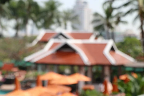 Niewyraźne Tajlandia pavilion w hotelu — Zdjęcie stockowe