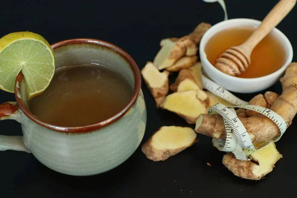 Mrożona herbata z cytryną miód — Zdjęcie stockowe