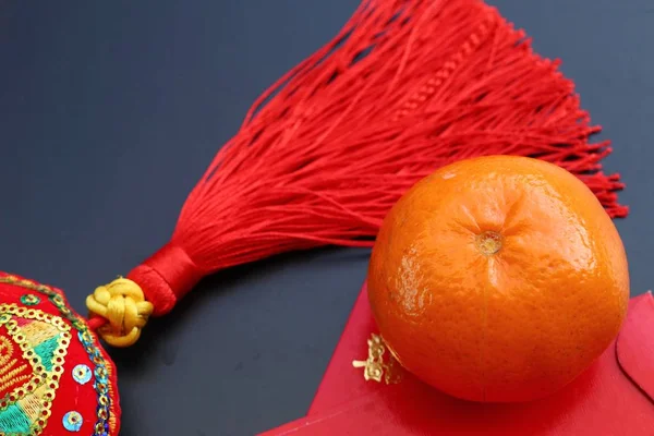 Kinesiska nyåret dekoration orange frukt — Stockfoto