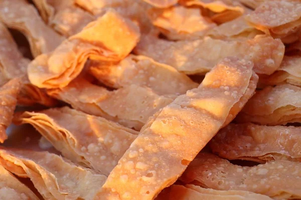 Crispy roti in street food — Stock Photo, Image