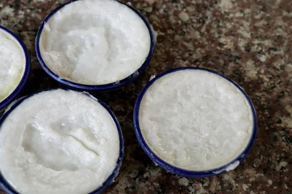 Thai Dessert Kokosmilch Pudding — Stockfoto