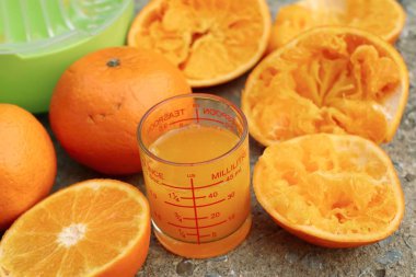 Portakal suyu ve tuz