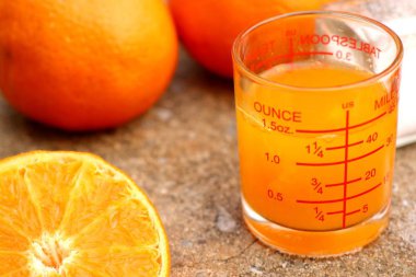 Portakal suyu ve tuz