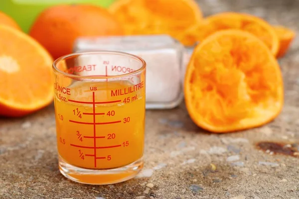 Portakal suyu ve tuz