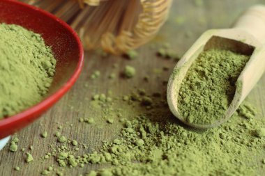 Kibrit yeşil çay tozu