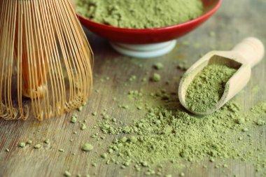 Kibrit yeşil çay tozu