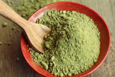 Kibrit yeşil çay tozu