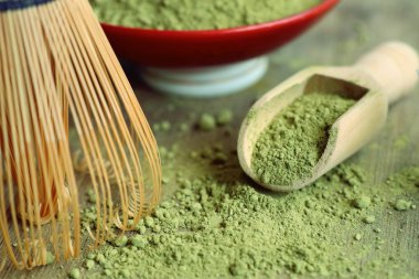 Kibrit yeşil çay tozu