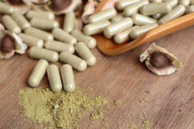 Moringa kapsül ile kurutulmuş