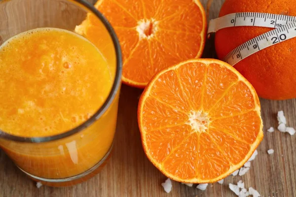 Healthy with orange smoothie