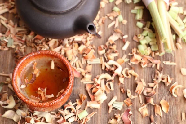 Lemongrass tea with fresh — Stock Photo, Image