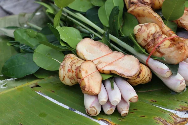 Citronella e galangal al mercato — Foto Stock