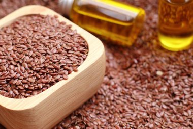 Keten tohumu yağı ile