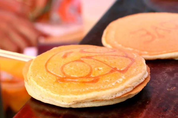 Pancake di makanan jalanan — Stok Foto