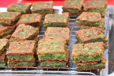 Kızarmış sarımsak chives hamur tatlısı