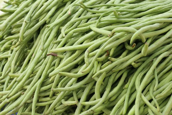 市場で長い豆 — ストック写真
