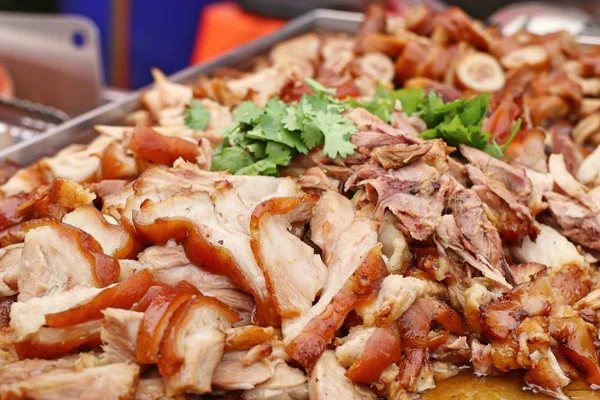 Stewed pork at street food — Stock Photo, Image