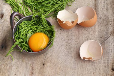 Akasya pennata yumurta ile