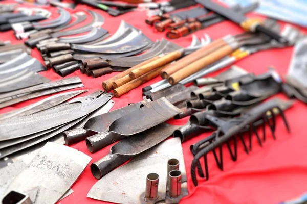 Knife at the market — Stock Photo, Image