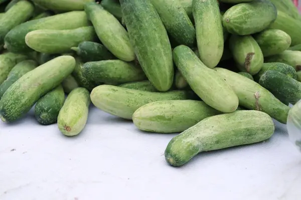 Cucumber at street food — Stock Photo, Image