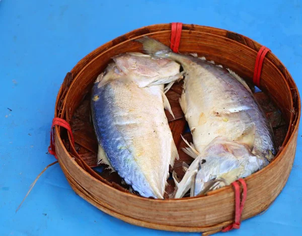 Mackerel at street food — Stock Photo, Image