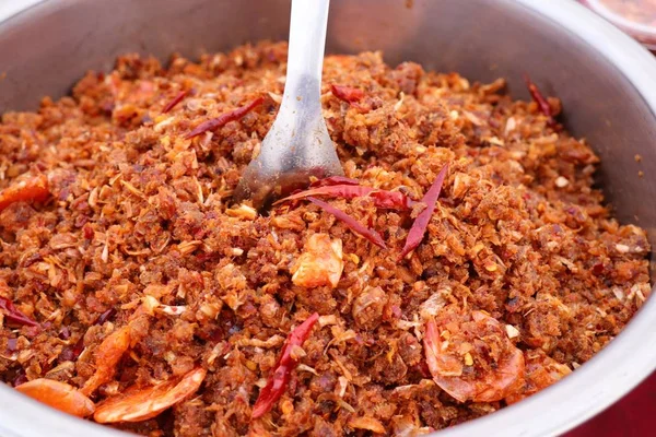 Pasta de chile en la comida callejera — Foto de Stock