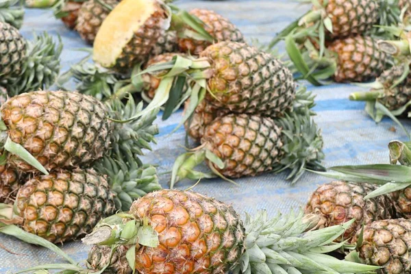 Pineapple at street food — Stock Photo, Image