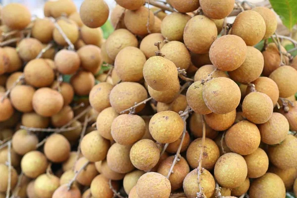 Frutta Longan al cibo di strada — Foto Stock