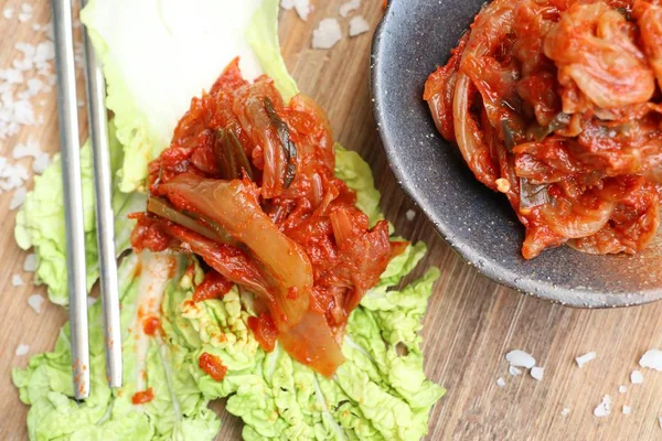 Kimchi kål - koreansk mat — Stockfoto