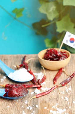 Kore kırmızı biber sosu - pastadır