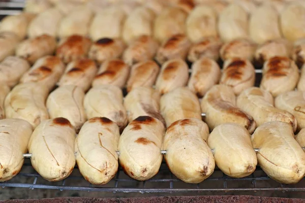 Grillbananen auf dem Markt — Stockfoto