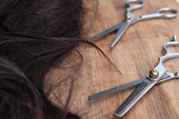 Різання Волосся Перукарня Ножиці — стокове фото