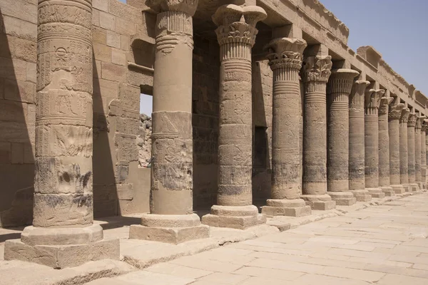 Philae Temple Nile River Aswan Egypten Agilkia Island — Stockfoto