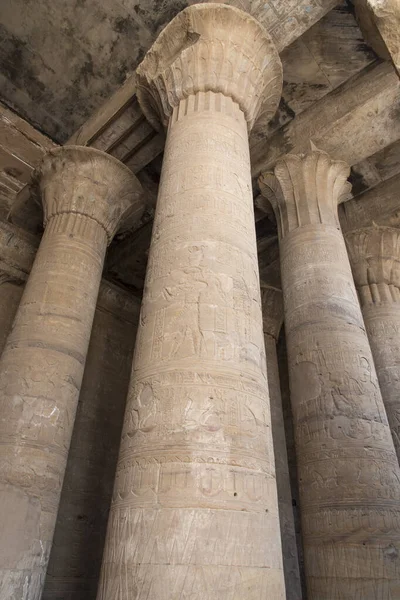 아프리카 이집트의 의서쪽 기슭에 웅장하고 디오게네스 호루스의 신에게 바쳐진 — 스톡 사진