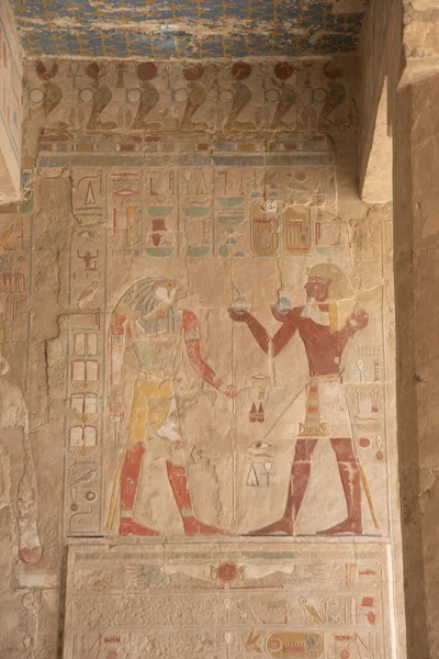 Templo Hatshepsut Complejo Deir Bahari Orilla Oeste Del Río Nilo — Foto de Stock