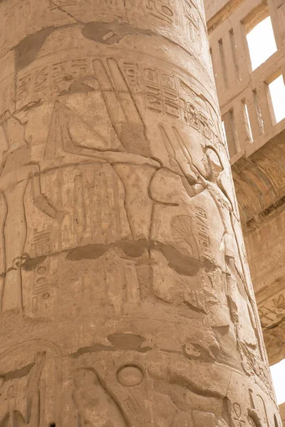 Temple Karnak Situé Sur Rive Orientale Nil Face Louxor Région — Photo