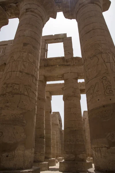 Karnak Temple Som Ligger Östra Stranden Nilen Mittemot Luxor Området — Stockfoto