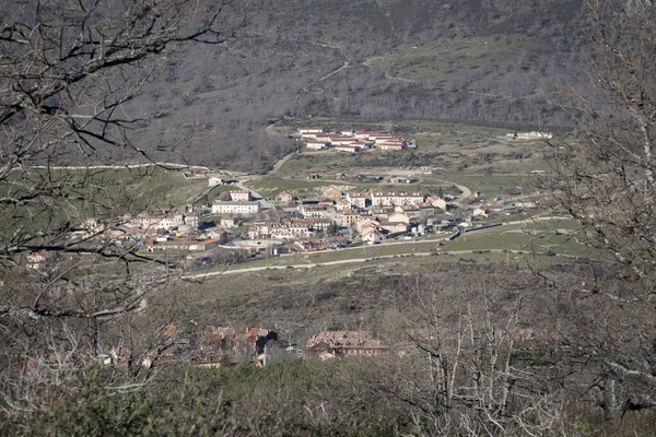 Vista Pradera Nvalhorno Desde Cerro Del Puerco Segovia Castilla León — Foto de Stock