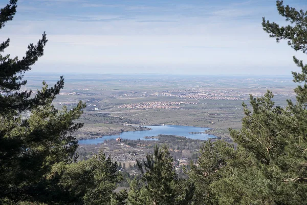 Ponton Víztározó Nézetei Magas Pozícióból Segoviában Castilla Leon Spanyolország Európa — Stock Fotó