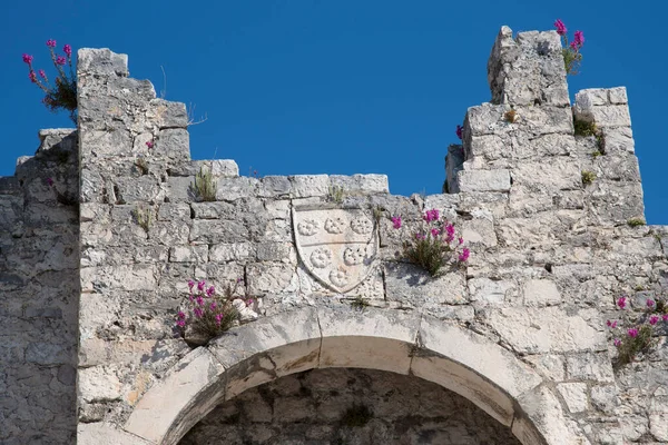 Castillo Camarlengo Trogir Puerto Ciudad Histórica Costa Del Mar Adriático —  Fotos de Stock