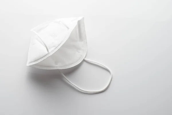 White Face Mask White Background Protector Prevent Contagion — Stock Photo, Image