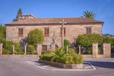 Cambados, Rias Bajas, Pontevedra, Galiçya, İspanya, Avrupa 'daki Ulloa Sarayı.