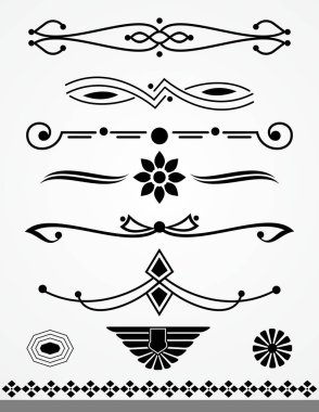 Dividers and decorations clipart
