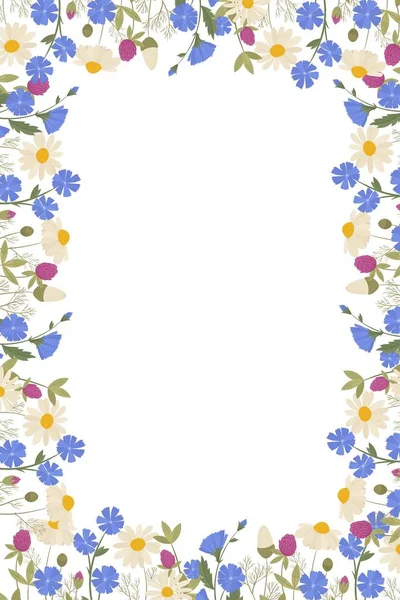 Akvarell üdvözlőlap virágok. Kézzel készített. Esküvő. — Stock Vector