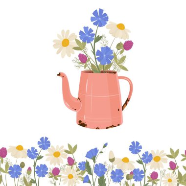 Yaz baharı çiçekleri.