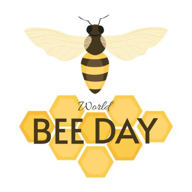 Dünya Arı Günü Vektör Tasarımı. Arıları kurtar..