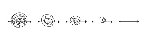 Concept Résolution Problèmes Concept Problème Solution Illustration Vectorielle — Image vectorielle